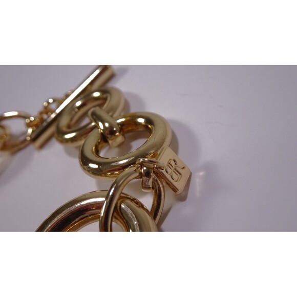 Banana Republic Women's Gold pave GLAMOUR Toggle Bracelet NWT 89 - Picture 3 of 9